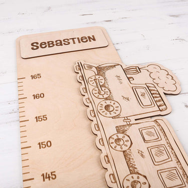 Vaikų sieninis matuoklis – Traukinys