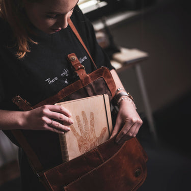 Užrašų knygelė su mediniais viršeliais - Su jūsų nuotrauka 