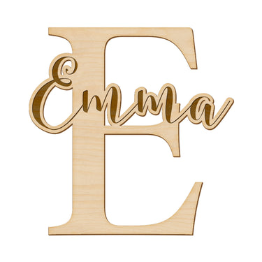 Durų lentelė su vardu ir graviruotu tekstu