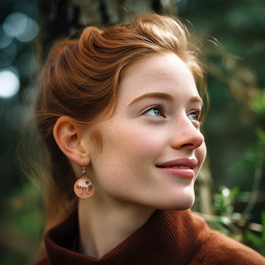 Mediniai auskarai HOORAY Viaggio 