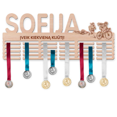 Medalių laikiklis - Triatlonas, moteris 