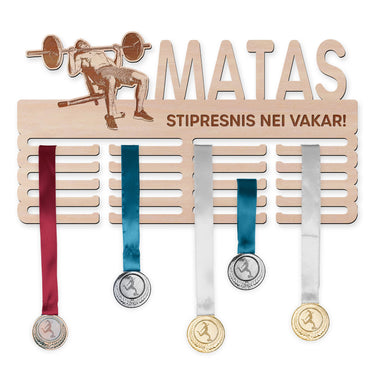 Medalių laikiklis - Suoliukas spaudimas 