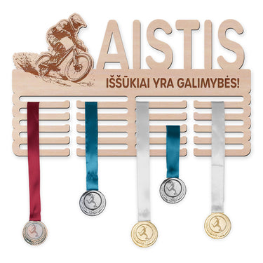 Medalių laikiklis - Kalnų dviračių sportas, vyras 