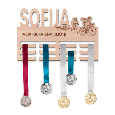 Medalių laikiklis - Triatlonas, moteris 