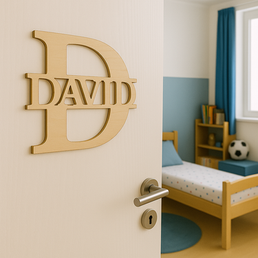 Durų lentelė su vardu