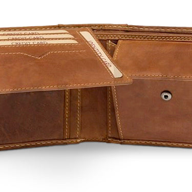 Odinė vyriška piniginė su individualiu Forkys motyvu 