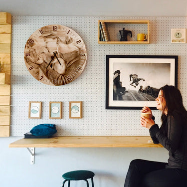 Masinis laikrodis su jūsų nuotrauka - 50 cm 