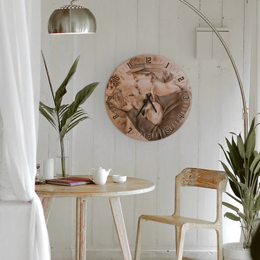 Masinis laikrodis su jūsų nuotrauka - 50 cm 